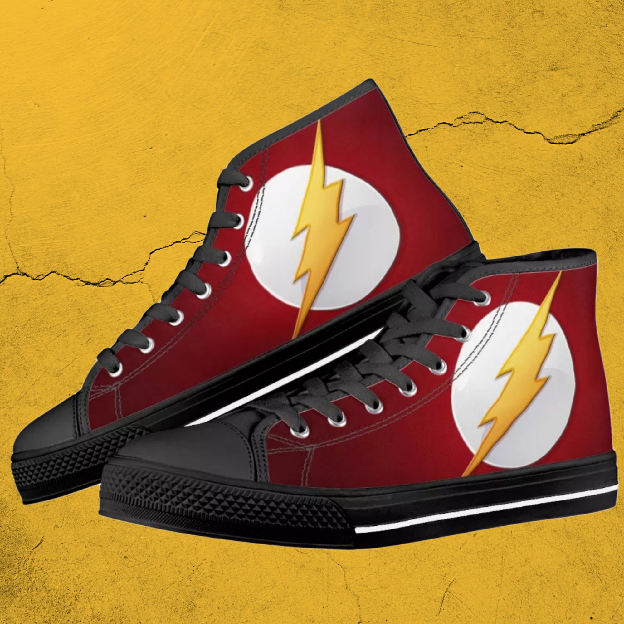 Flash shoes. Avengers high tops sneakers. Men's Etsy
