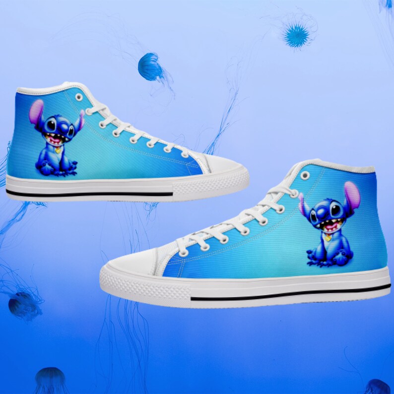 Lilo and Stitch shoes. Stitch high tops sneakers. Men's | Etsy