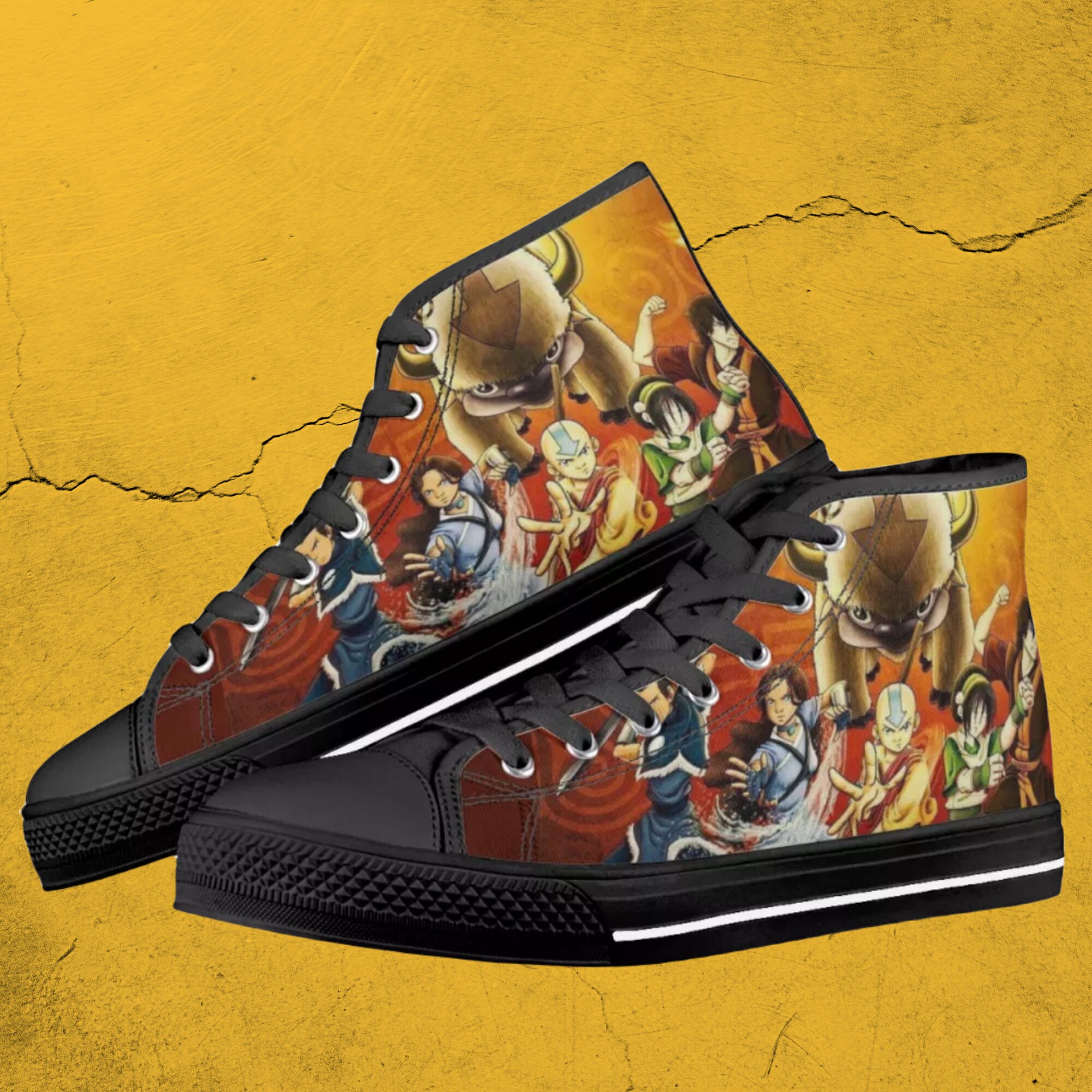 Avatar Shoes. Avatar the Last Airbender High Tops Sneakers. | Etsy
