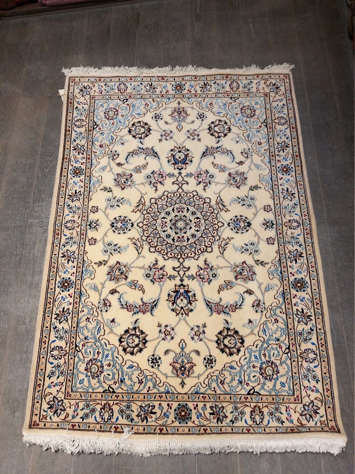 Persian Rug. İran Nain Carpet Etsy