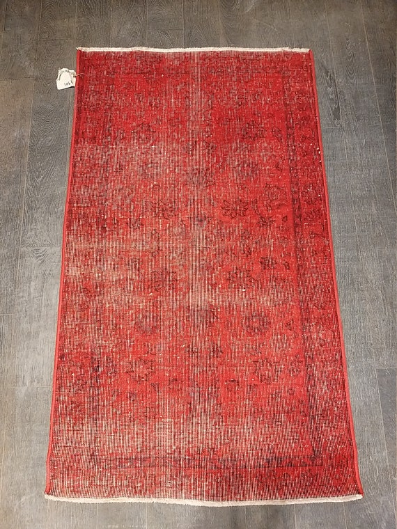 Vintage Red Rug Red Vintage Rug Area Rug Turkish Rug Etsy