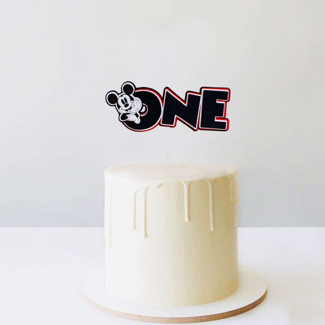 Mickey First Birthday Cake Topper, Cake Smash Cake Topper,mickey Mouse ...