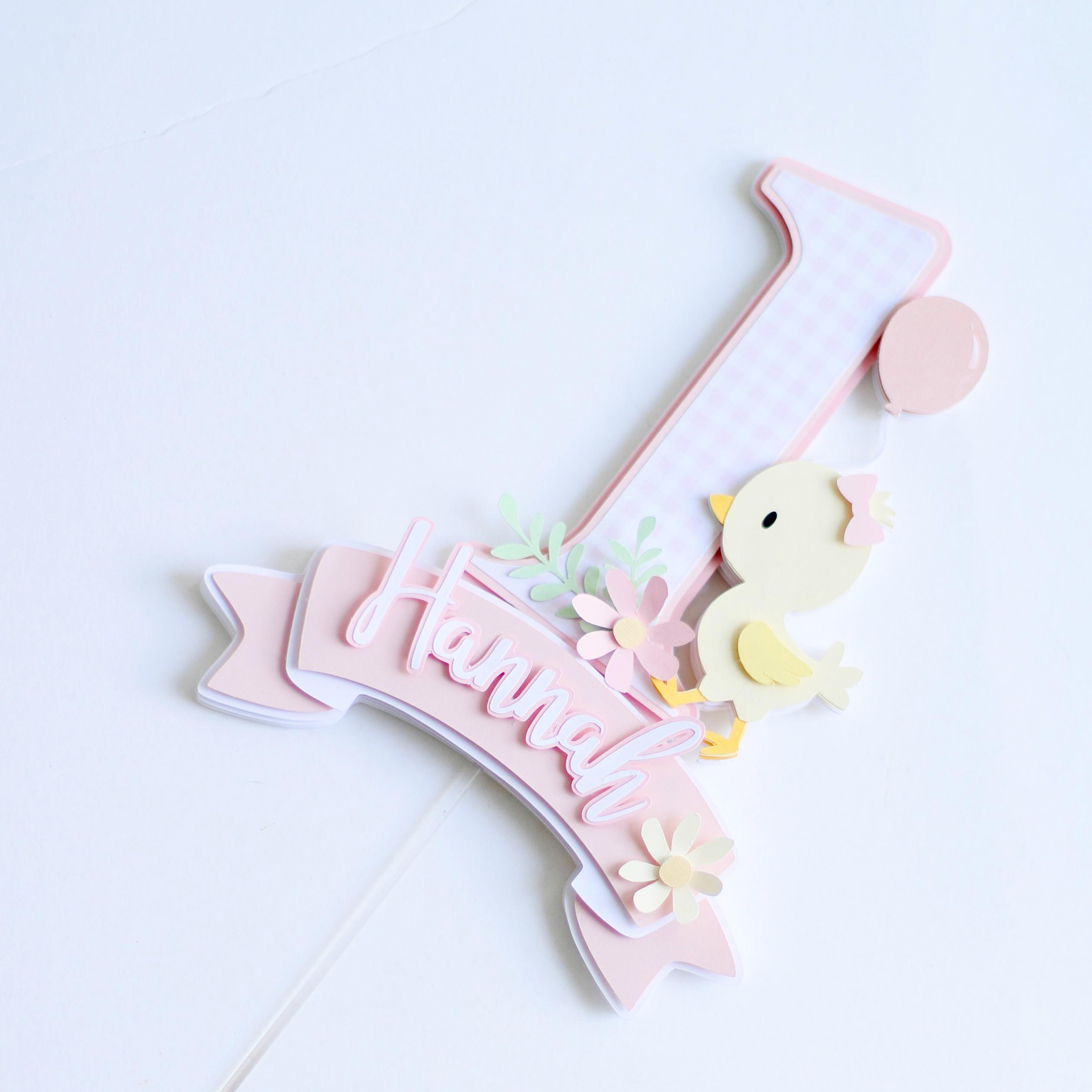 Chicken Cake Topper, Chick Cake Topper, Chicks First Birthday, Farm ...