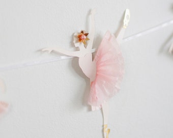 Ballerina Banner, Ballerina Birthday Banner, Ballerina Birthday Decorations, Ballerina Birthday garland