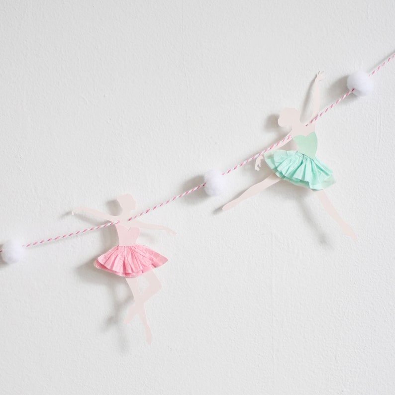 Ballerina Garland. Ballerina Banner. Ballet Birthday Decor. Etsy