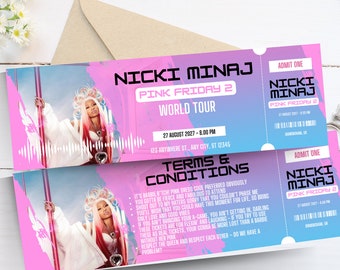 Nicki Minaj Surprise Concert Ticket, Pink Friday 2 Tour 2024 ...