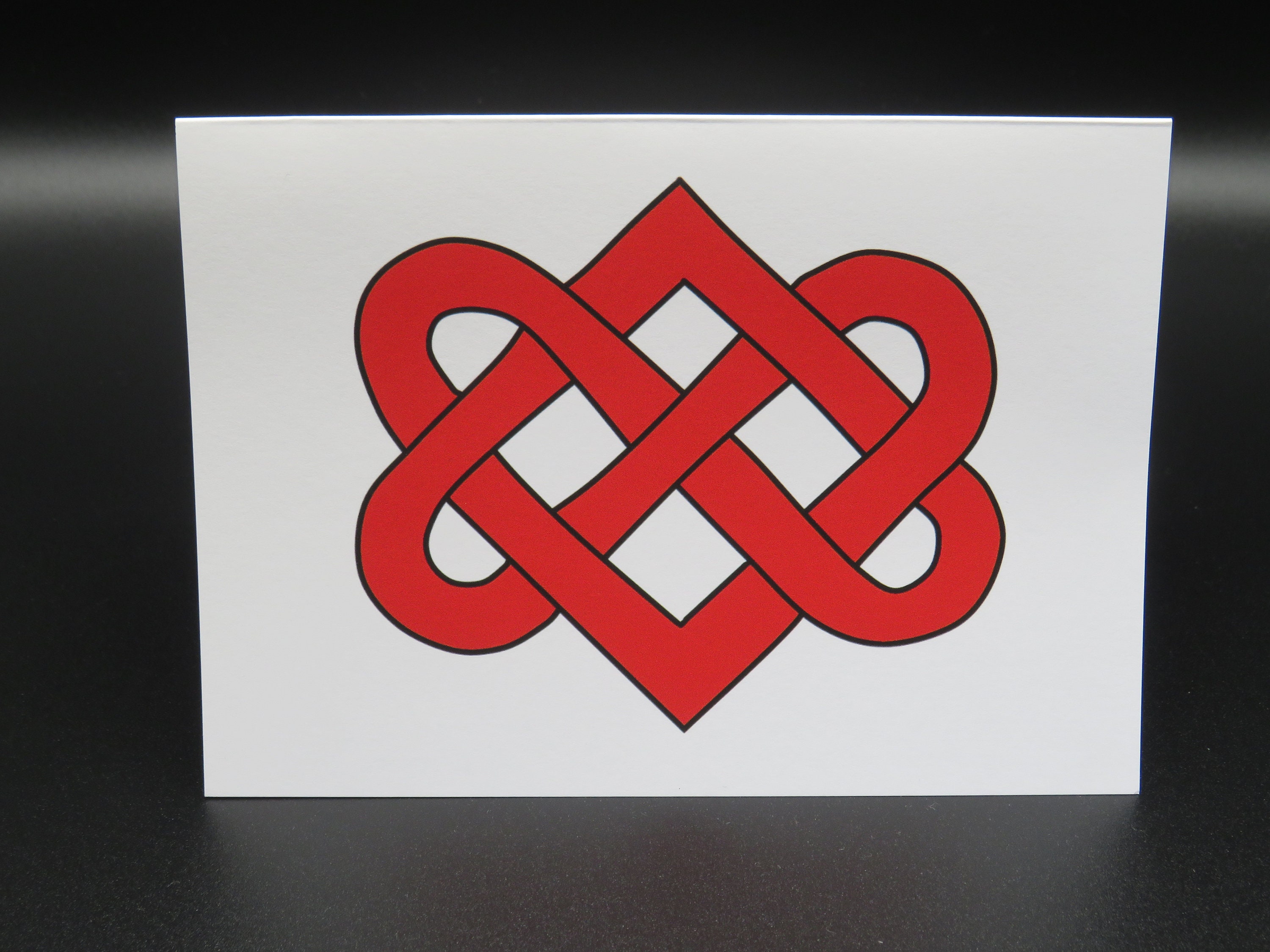 2 Hearts Celtic Knot Customisable Printed on Demand | Etsy