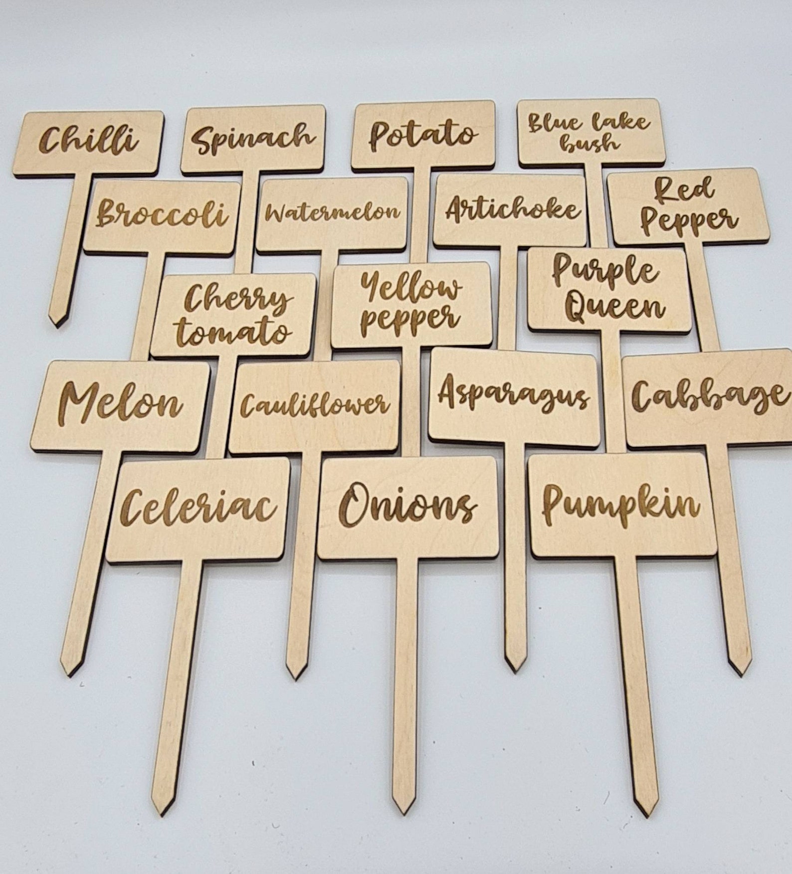 Custom Engraved Plant Marker Plant Stakes Plant Name Signs Etsy