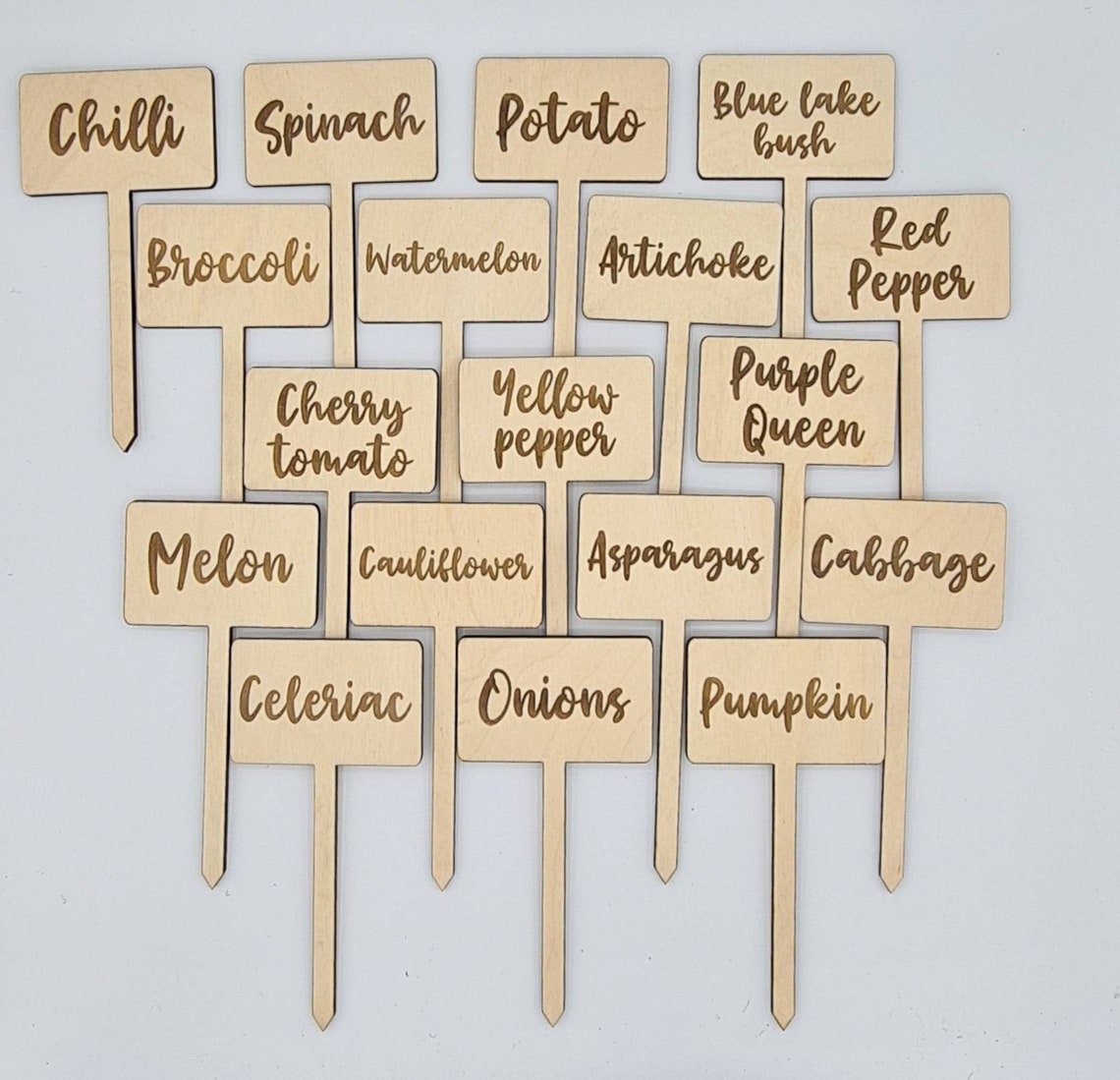 Custom Engraved Plant Marker Plant Stakes Plant Name Signs Etsy