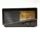 Vintage 1949 Philco Tabletop Tube Radio Model 49-905 Tested Mid Century Modern