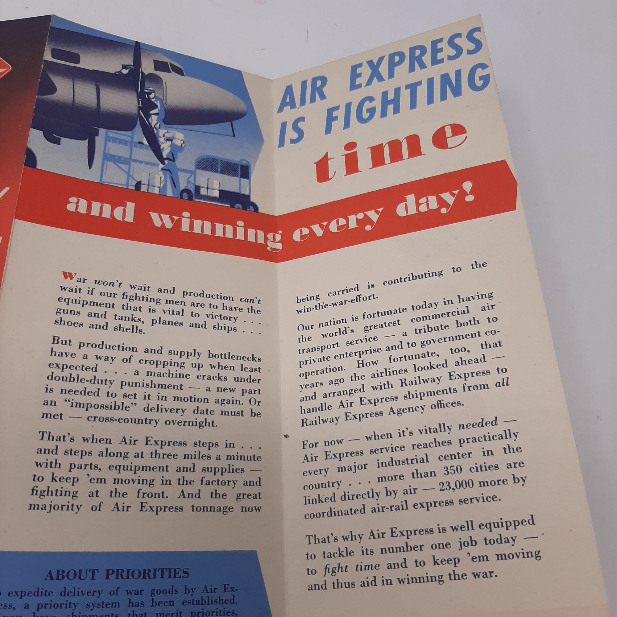 Air Express company shipping papers.