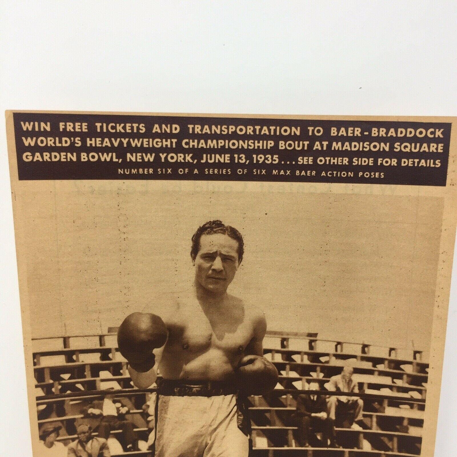 max baer and james braddock max baer and james braddock
