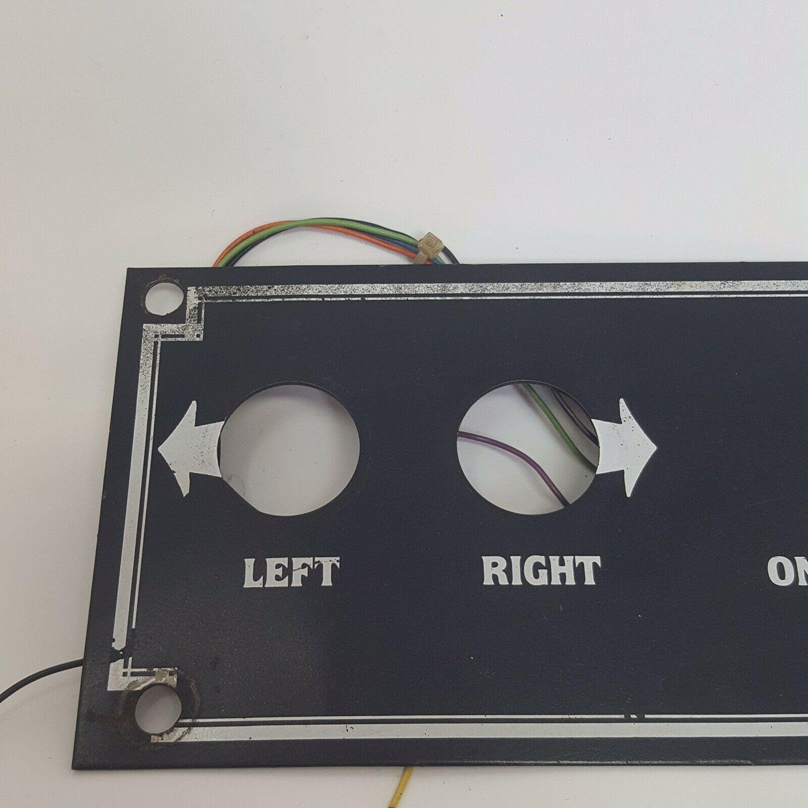 Arcade Control Panel Overlay Vintage Metal Pinball Fire Button Gaming