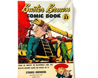 c 1954 Buster Brown Comic Book #33 Golden Age Comics Reed Crandall Art