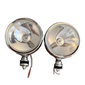 New Chrome Plated Automobile Car Headlights Made in Taiwan Set of 2