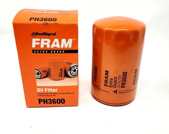 AlliedSignal Fram Extra Guard Filtro de aceite PH3600 Protección de medios de fibra de vidrio