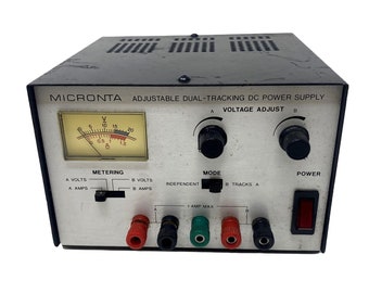 Vintage RadioShack Micronta 22-121 Adjustable Dual Tracking DC Power Supply