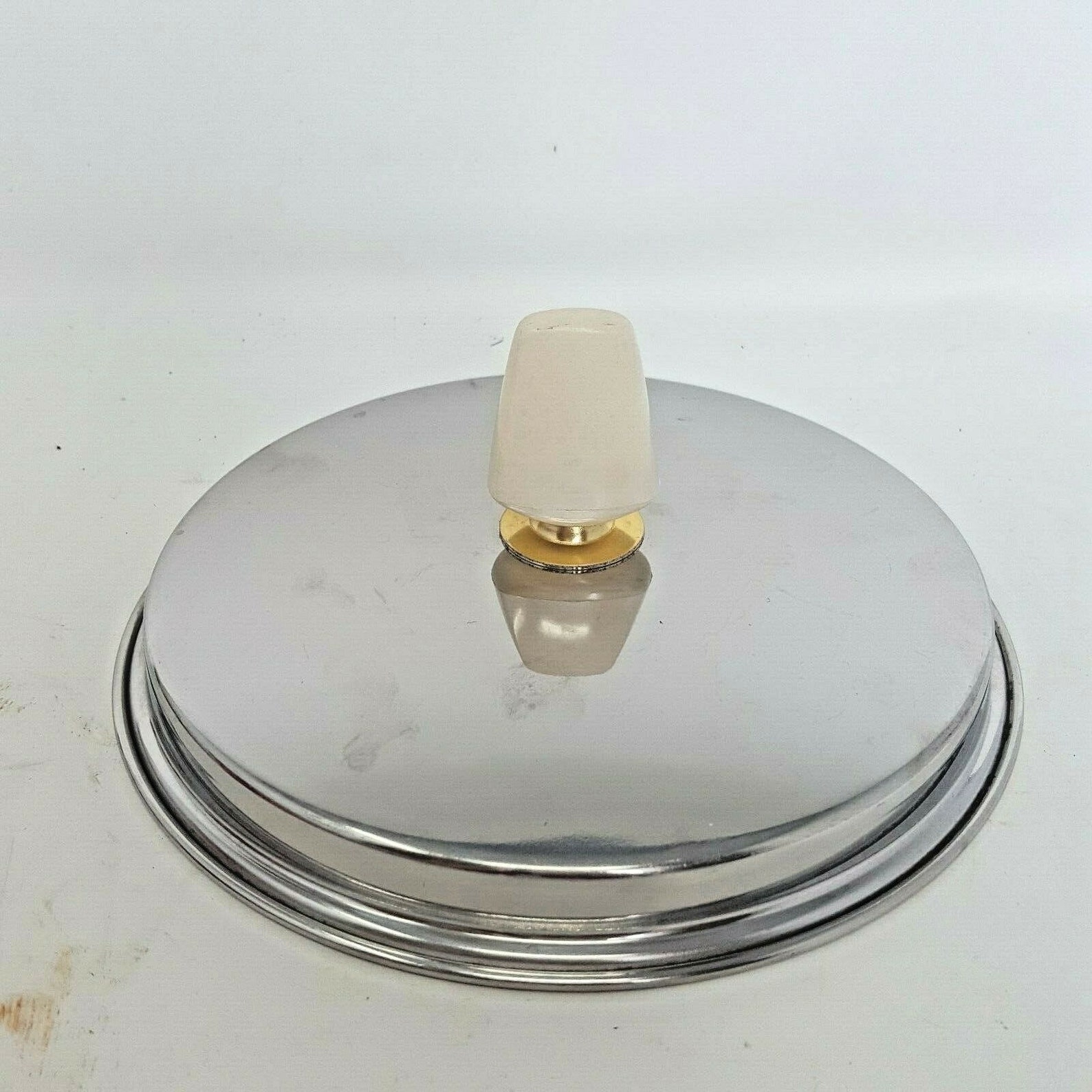Vintage Stainless Replacement Pot Lids White Bakelite MCM Etsy New