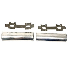 Vintage Chrome Car Trim with Mounting Brackets