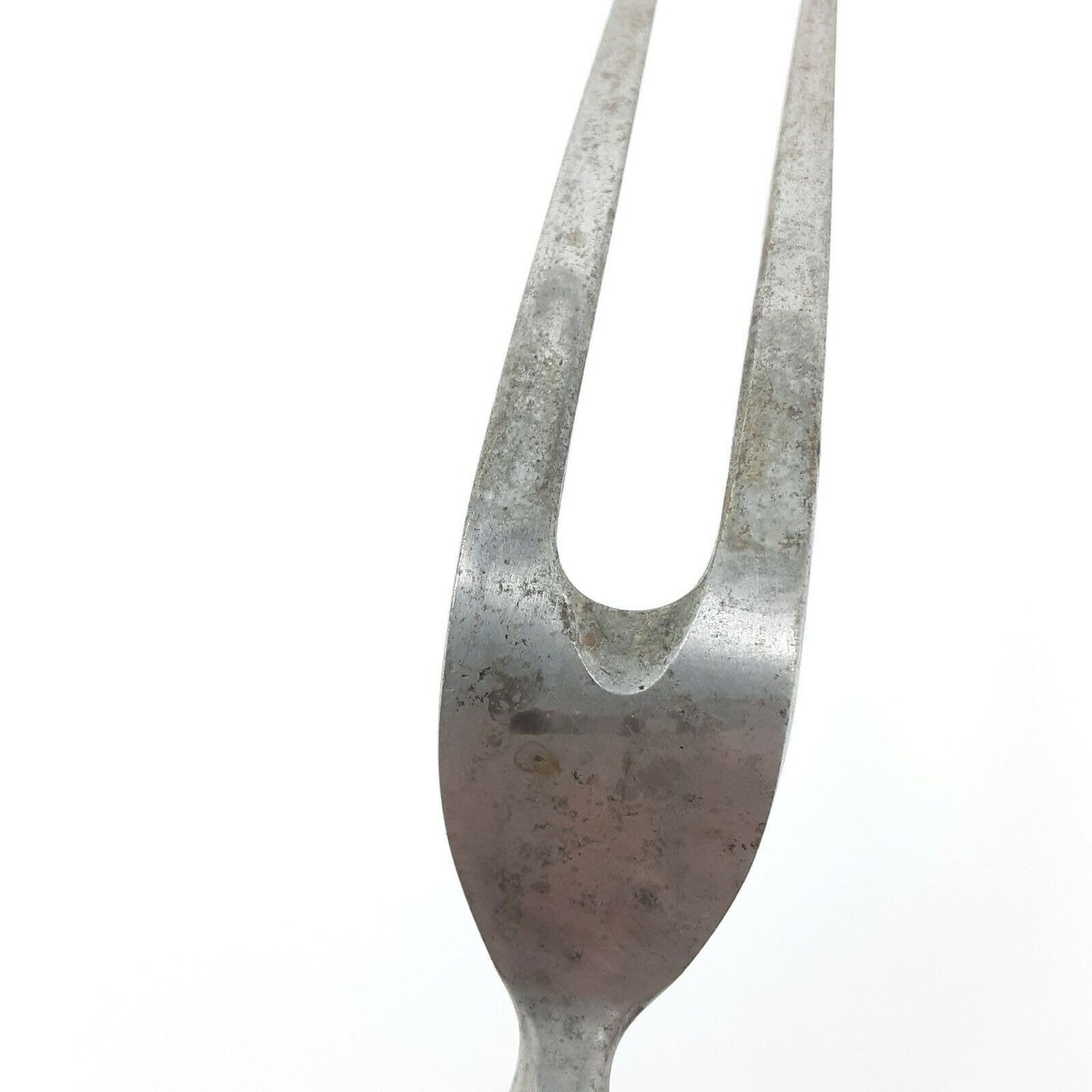 Antique CARVING FORK with Stand Stag Horn Handle 2 Tine Meat Etsy