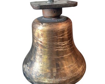 Campanello pneumatico originale EMD 8004156 in ottone da 12" per locomotiva diesel ferroviaria.