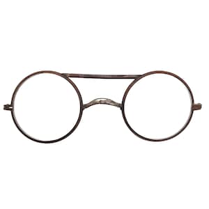 Vintage Small Round Steam Punk Glasses Metal Industrial Safety Goggle Spectacles