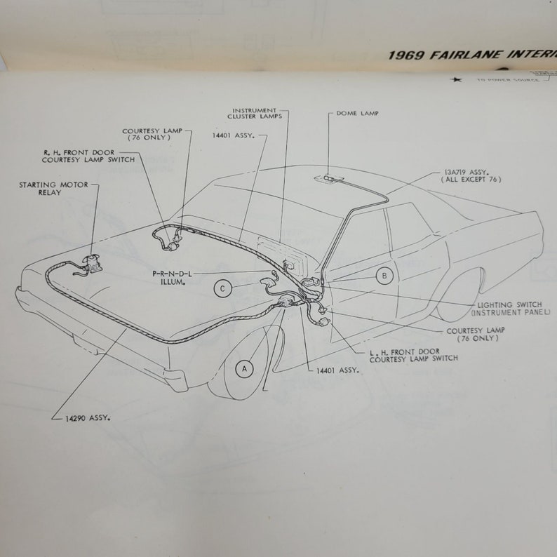 1969 Falcon Fairlane Montego Muscle Car Complete Wiring Diagrams