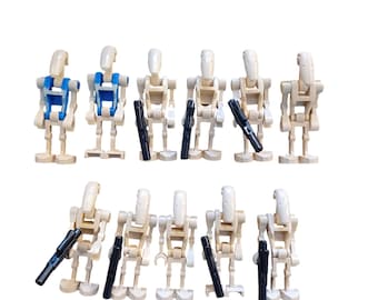 Lot Of 11 Star Wars Lego Battle Droid Minifigures Includes 2 Droid Pilots