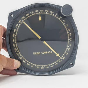 Royal Canadian Air Force Aircraft Radio Compass Gauge Indicator 1954 aviation
