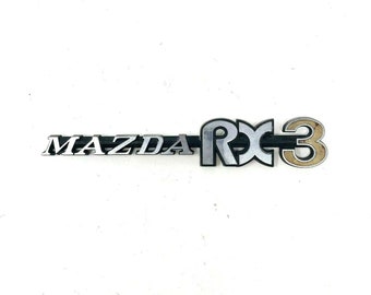 Vintage 1970'S Original MAZDA RX-3 Fender Emblem Badge Rotary Engine