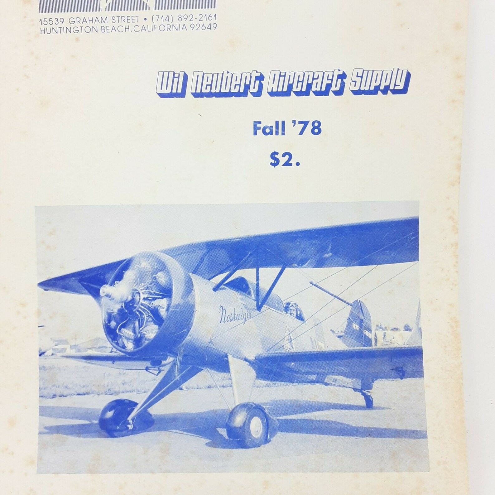 PARTS CATALOG Vintage Aircraft Aviation Buch Wil Neubert Etsy