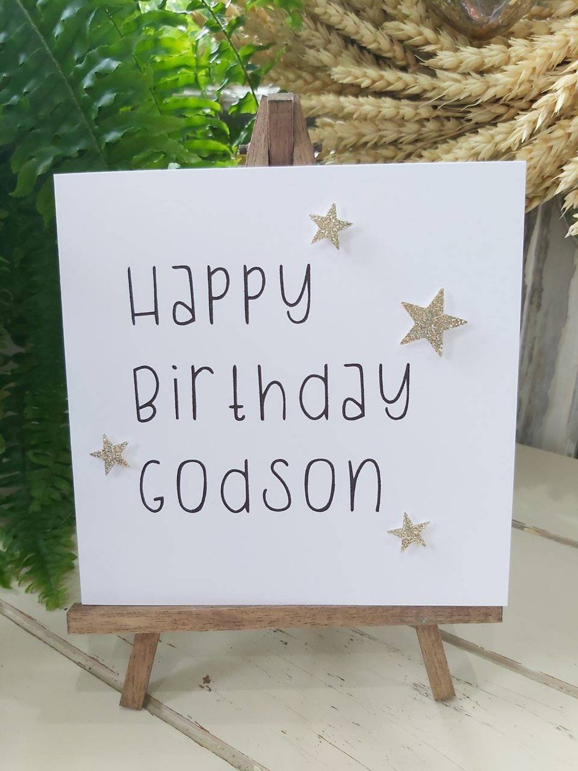 Happy Birthday Godson Card. Best Godson Birthday Card. Simple - Etsy UK