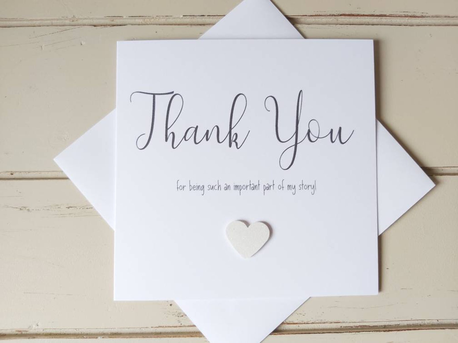 Thank You Card. Thank You for Being Part of My Story. Thank Etsy UK
