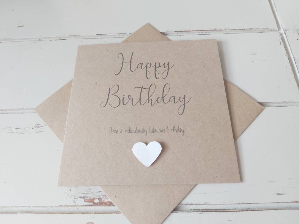 Happy Birthday Card. Happy Birthday Card for Him or Her Card | Etsy