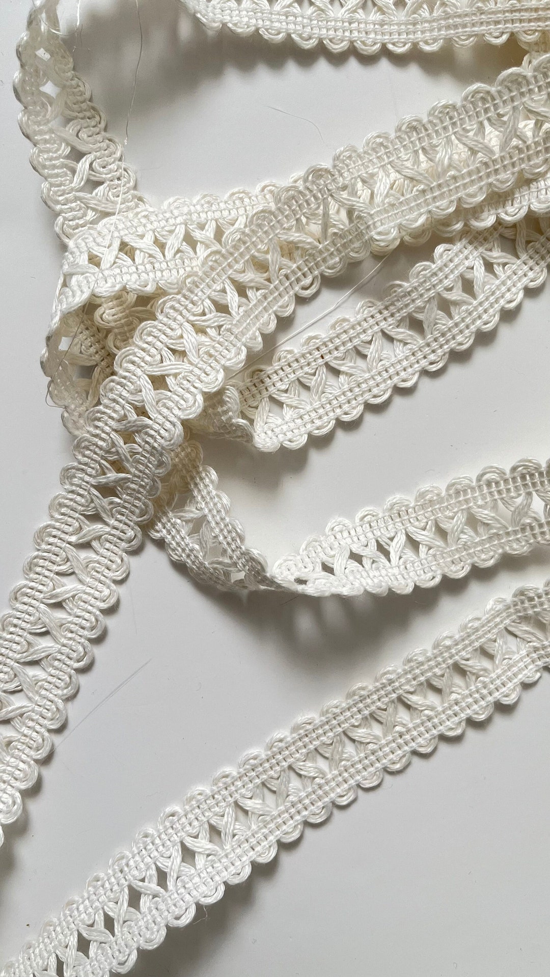 Vintage Linen Lattice Braid 25mm Wide - Etsy