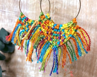 Rio macramé earrings