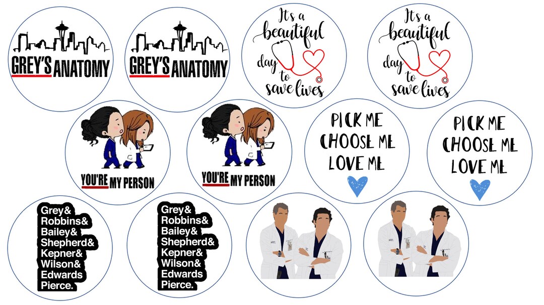 12 X Greys Anatomy Cupcake Toppers Edible ABC Celebration Party 