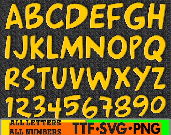 Number 1234567890 Font PNG Images