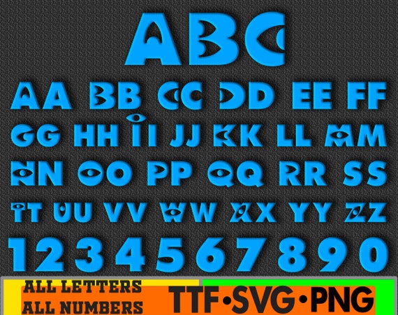 Fuente dibujos animados Letras y números SVG PNG Monster - Etsy España Fuente dibujos animados Letras y números SVG PNG Monster - Etsy España