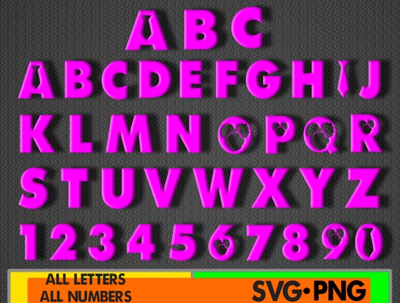 Cartoon Font SVG & PNG Letters Clip Art Numbers Clipart - Etsy