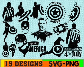 Movie hero SVG PNG superhero Clipart Bundle Svg PNG Bundle Cricut Silhouette File Instant Download Digital independence day svg veteran day