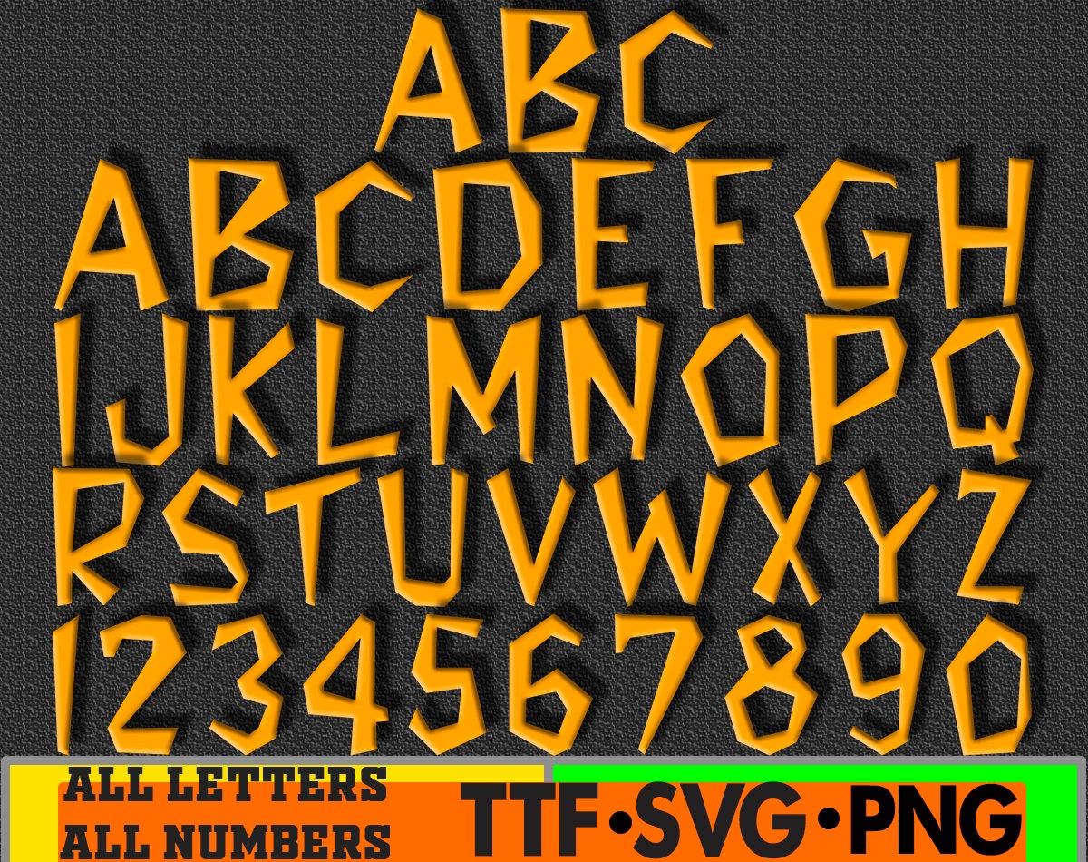 Number 1234567890 Font PNG Images