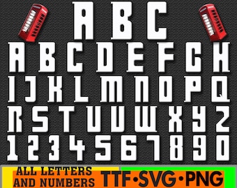 Font movie Letters and Numbers SVG PNG doctor Clipart Bundle Svg PNG Bundle For Cricut Silhouette File Instant Download Digital