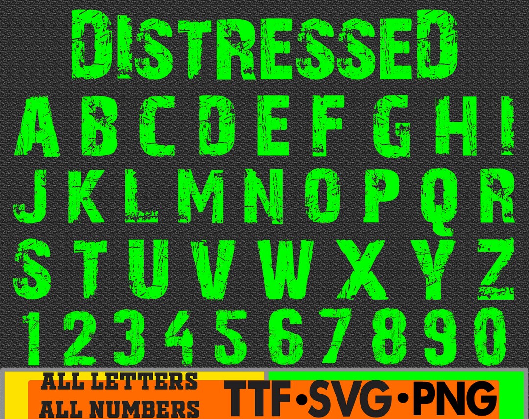Stunned Lettering Svg Distressed Font Svg Grunge Font Svg Grunge Vintage Font Svg Distressed ...