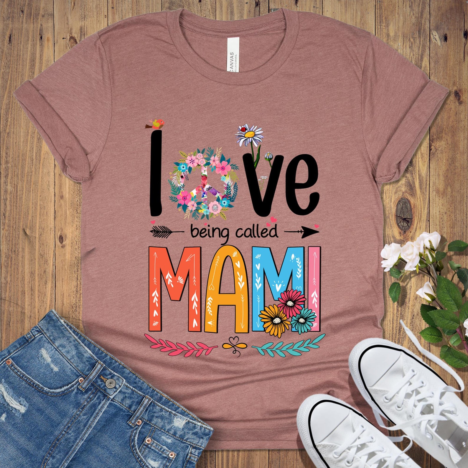 Love Being Called Mami Shirt Floral Mami Shirt Mothers Day | Etsy