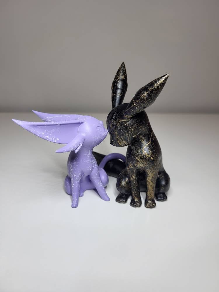 ポケモン エーフィ ブラッキー フィギュア ポケモン ブラッキー＆エーフィ フィギュア 3Dプリントポケモン