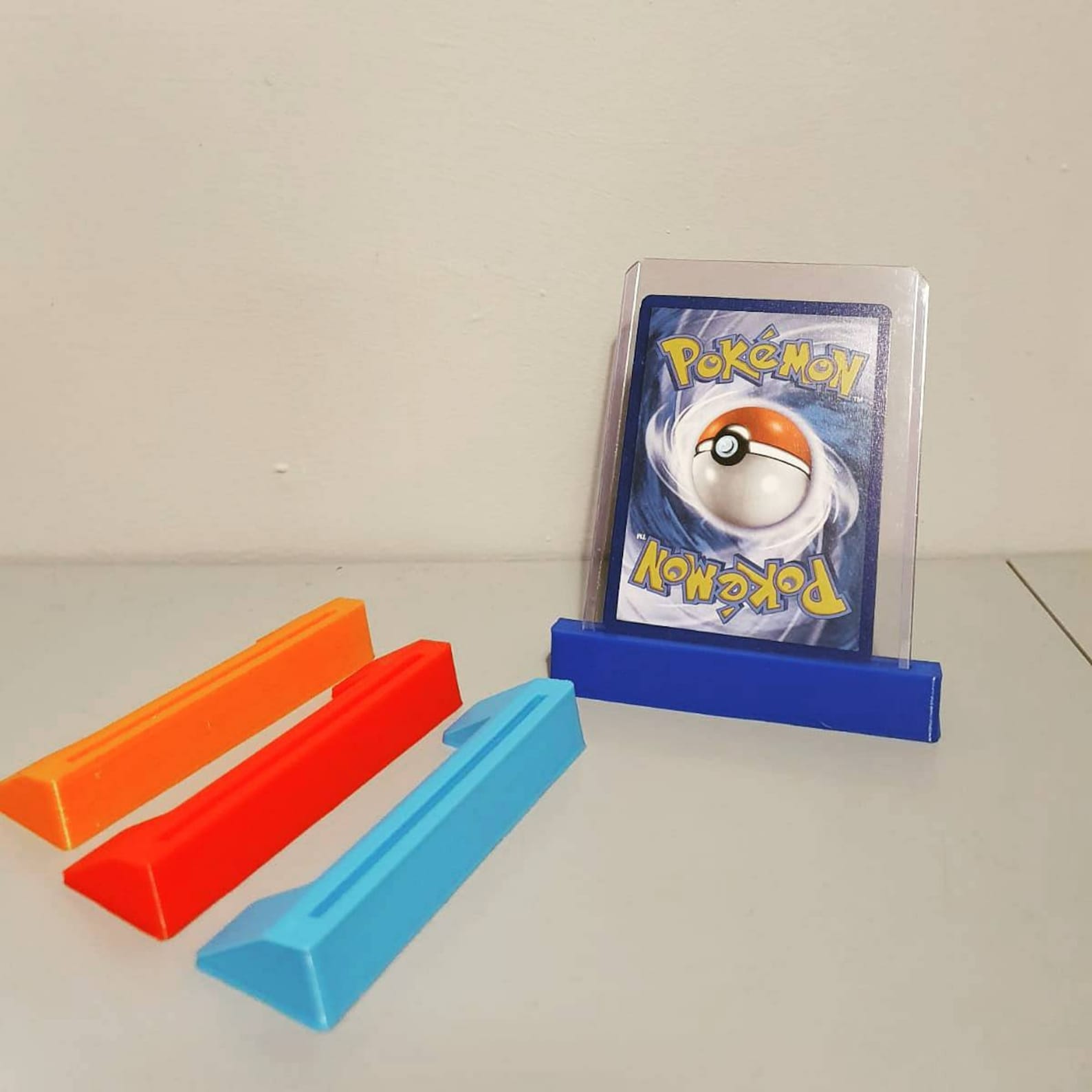 Pokemon Card Holder Stand Toploader Tilted Stands 3D Printed Etsy