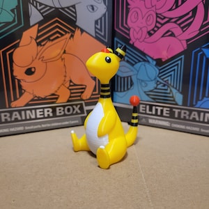 Ampharos 3D-geprinte Pokémon. Pokemon cadeau. Amfaros in volledige kleur. Cadeau voor hem of haar. Ampharos-figuur. Pokemon-SVG