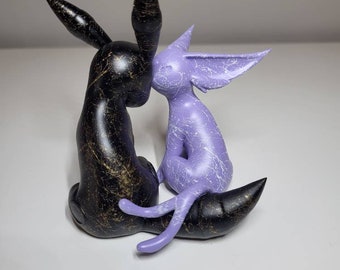 ポケモン ブラッキー＆エーフィ フィギュア 3Dプリントポケモン樹脂