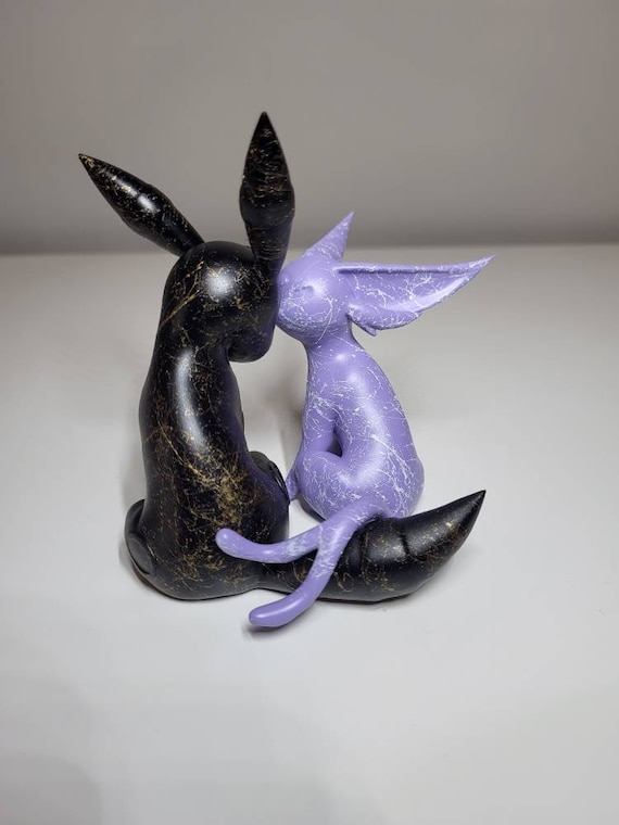 ポケモン ブラッキー＆エーフィ フィギュア 3Dプリントポケモン樹脂